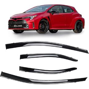 4-Pcs Tape-on Side Window Window Visor Deflectors Rain Guards for Jeep Cherokee 2014-2023 Smoke Tinted Vent Deflector, Window Visor,94981