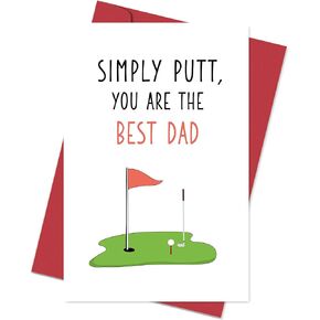 Heollaok Funny Father's Day Card from Daughter Son, Father's Day Gift, Humor Father's Day Card for Dad, Please Accept This Father's Day Card As A Token Of My Poverty in Kuwait
