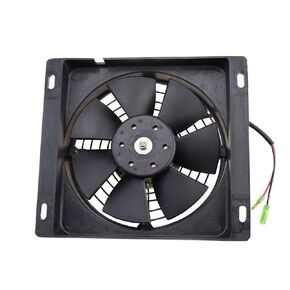 GOOFIT 12V DC Square Radiator Cooling Fan Replacement for 250cc Warter Cooled Engine ATV Quad Dune Buggy Go Kart Scooter Moped