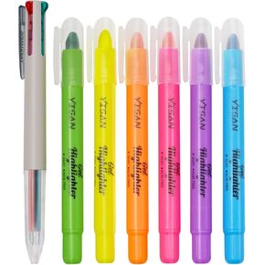 أقلام تمييز وأقلام الكتاب المقدس من YISAN لا تنزف، لوازم دراسة الكتاب المقدس، 6 أقلام تحديد هلامية وقلم متعدد الألوان لليوميات، أقلام التحديد الجافة، 70603 in Kuwait
