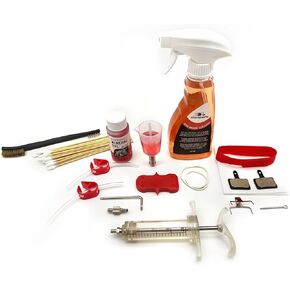 Bike Brake Bleed and Cleaning Kit for Shimano Hydraulic Disc Brakes,Suitable for Mountain,Road Bicycle,with Brake Pads.Bike Brake Cleaner(10oz), Mineral Oil(2oz)
