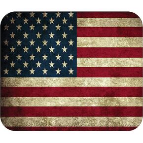 Rogue River Tactical Patriotic Rustic Tattered USA Flag Mouse Pad Mat Mousepad for Laptop PC Gaming Home or Office