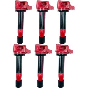 6PCS HIGH ENERGY RED TOP ARKAUTO IGNITION COIL 30520-R70-A01 30520R70A01 30520-R70-S01 30520R70S01 UF603 UF-603 CM11-213 CM11213 FOR Acura RL TL TSX Honda Accord Odyssey Crosstour 3.5 3.7 J35Z J37A