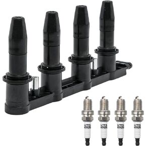 Iridium Spark Plug Ignition Coil Pack UF620 C1646 Compatible with Chevy Cruze Aveo 5 Aveo5 Sonic Pontiac G3 1.6L 1.8L L4