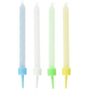 Wilton W2811165 Glow in The Dark Candles, 3-Inch, Celebration, 10-Pack