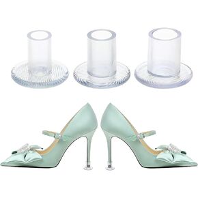 High Heeled Protective Cover, high Heeled Shoe Stopper, high Heeled hat, Suitable for Uneven Floors, Suitable for Weddings and Formal Occasions, (2 Pairs Each of S, M and L)
