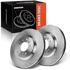 A-Premium 11.93 inch (303mm) Front Drilled and Slotted Disc Brake Rotors Compatible with Select Chevy and Buick Models - Impala 2006-2013, Impala Limited 2014-2016, Monte Carlo, Lucerne, 2-PC Set