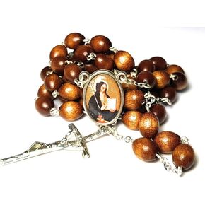 Relic Rosary 3rd Class of Saint Benedict of Nursia Patron of Dying People, Death, Farmers Against Temptations San Benito de Nursia Patron de Buena Muerte y de Europa