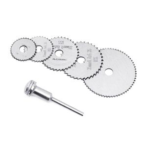 7pcs HSS Steel Circular Saw Blades Cutting Discs Cut-Off Wheel Blades Set for Rotary Tool Black