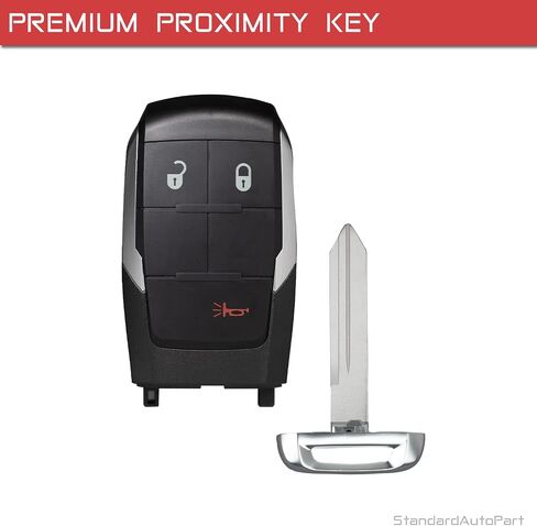 StandardAutoPart 3 Button Proximity Smart Key Compatible with Ram 2500 3500 4500 5500 2019 2020 2021 2022 GQ4-76T 68375455 AC in Saudi Arabia