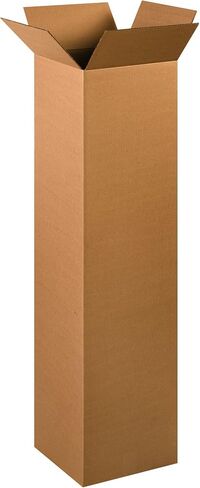 BOX USA 12 x 12 x 48 Corrugated Cardboard Boxes, Tall 12"L x 12"W x 48"H, Pack of 15 | Shipping, Packaging, Moving, Storage Box for Home or Business, Strong Wholesale Bulk Boxes in Saudi Arabia