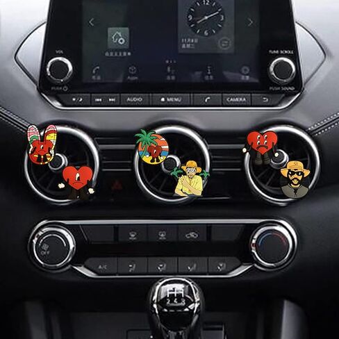 مقاطع تنفيس الهواء الأرنب السيئ، 6 قطع لطيف الأرنب الهيب هوب معطرات الهواء تنفيس كليب مضحك سيارة تكييف الهواء منفذ كليب سيارة الديكور ديكور السيارة الداخلي اكسسوارات السيارات للنساء الرجال in Kuwait