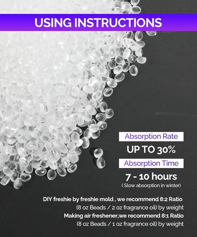 1 LB Unscented Aroma Beads for Car Freshies,Aroma Beads Freshie Beads,Car Accessories Car Freshies Supplies,Scented Beads Air Freshener,Clear No Fragrance Eva Beads,Used for DIY Air Fresheners in Saudi Arabia