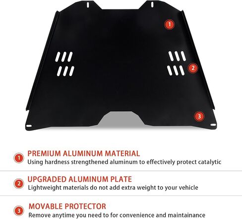 Catalytic Converter Protection Shield Catalytic Security Protector Shield-Metal Compatible With Toyota Tundra 2007-2021#Replace Anti-Theft Catalytic Converter Protection Device in Saudi Arabia
