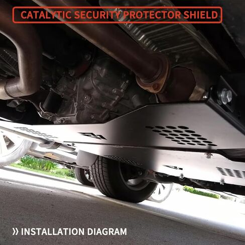 Catalytic Converter Protection Shield Catalytic Security Protector Shield-Metal Compatible With Toyota Tundra 2007-2021#Replace Anti-Theft Catalytic Converter Protection Device in Saudi Arabia