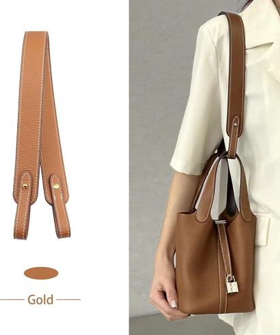 Genuine Leather Purse Strap for Picotin/Lindy/Evelyne Bags Togo Leather Shoulder Straps Replacement for Handbag in Saudi Arabia