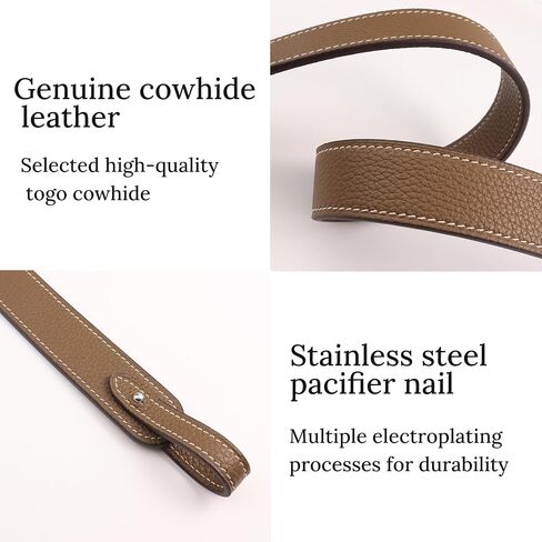 Genuine Leather Purse Strap for Picotin/Lindy/Evelyne Bags Togo Leather Shoulder Straps Replacement for Handbag in Saudi Arabia