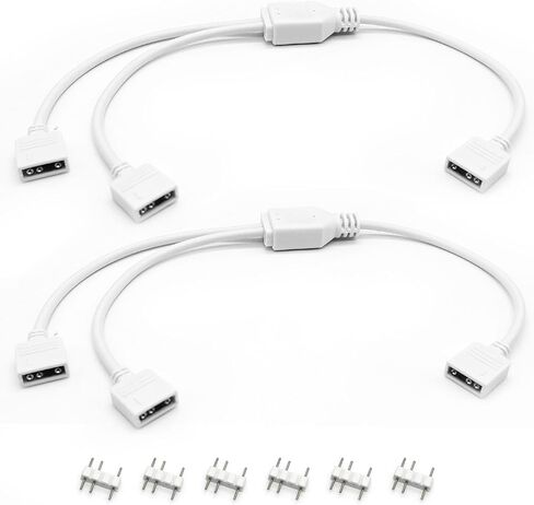 2-Pack 1-to-1 ARGB Extension Cable, White 5V 3-Pin Female to Female ARGB Addressable RGB Adapter Cable, ARGB LED Sync Cable for Extend PC Computer ARGB Fans Or ARGB LED Lights, 11.8 Inches in Kuwait