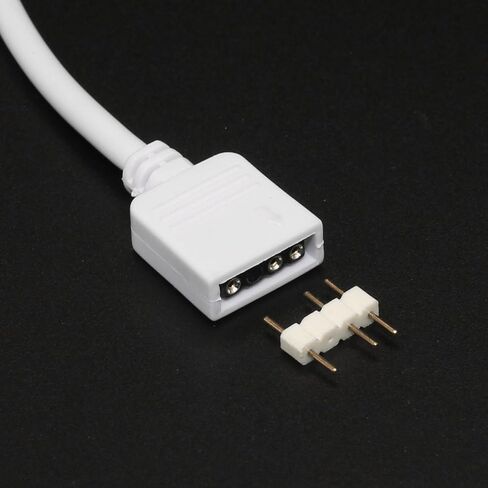 2-Pack 1-to-1 ARGB Extension Cable, White 5V 3-Pin Female to Female ARGB Addressable RGB Adapter Cable, ARGB LED Sync Cable for Extend PC Computer ARGB Fans Or ARGB LED Lights, 11.8 Inches in Kuwait