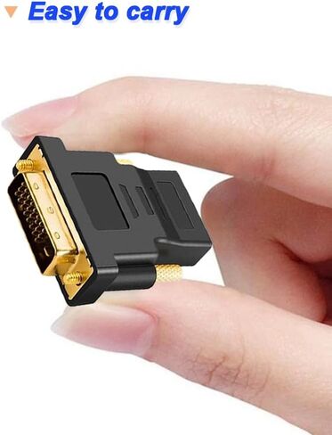 محول HDMI إلى DVI مطلي بالذهب، ذكر DVI ثنائي الاتجاه (24 + 1) إلى محول HDMI أنثى لجهاز العرض، HDTV، الكمبيوتر الشخصي، التلفزيون، لجهاز PS3، لجهاز PS4 (4 حزم) in Saudi Arabia