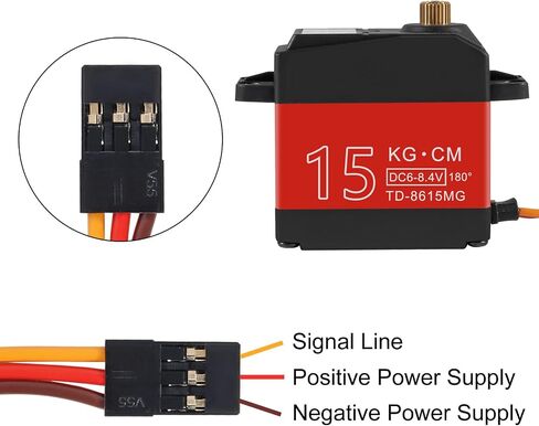 20KG RC Servo Waterproof High Torque Metal Gear Servo Motors Steering Servo Control Angle 180° for RC DIY Car Robot Digital Servo with 20T Servo Metal Servo Arm in Saudi Arabia