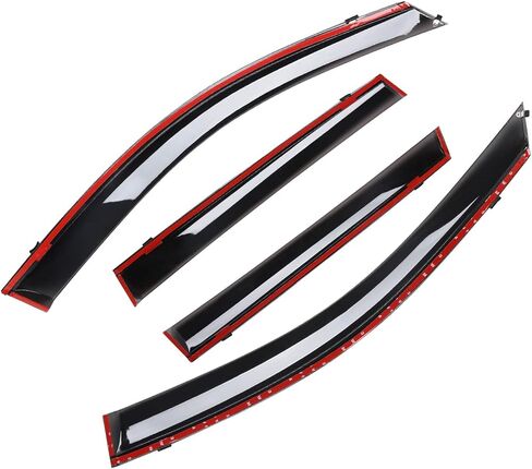 4-Pcs Tape-on Side Window Window Visor Deflectors Rain Guards for Jeep Cherokee 2014-2023 Smoke Tinted Vent Deflector, Window Visor,94981 in Saudi Arabia