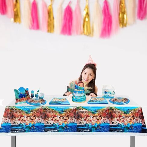 Luca Birthday Party Supplies, 20 Luca Plates, 20 Napkins and 1 Tablecloth, Luca Themed Birthday Party Decoration in Saudi Arabia