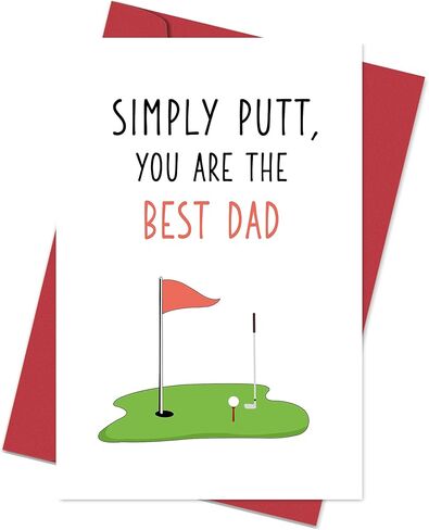 Heollaok Funny Father's Day Card from Daughter Son, Father's Day Gift, Humor Father's Day Card for Dad, Please Accept This Father's Day Card As A Token Of My Poverty in Kuwait