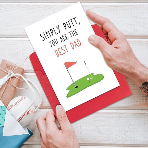 Heollaok Funny Father's Day Card from Daughter Son, Father's Day Gift, Humor Father's Day Card for Dad, Please Accept This Father's Day Card As A Token Of My Poverty in Kuwait