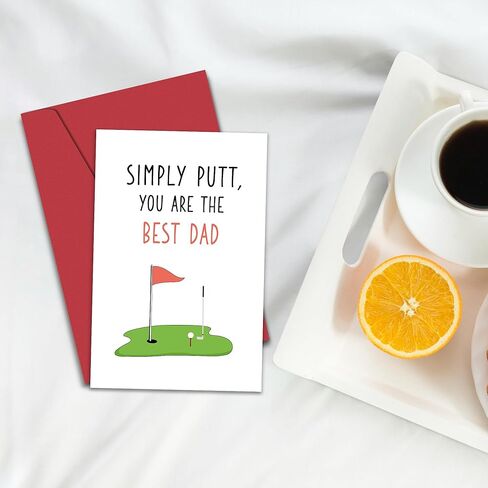 Heollaok Funny Father's Day Card from Daughter Son, Father's Day Gift, Humor Father's Day Card for Dad, Please Accept This Father's Day Card As A Token Of My Poverty in Kuwait