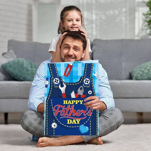 Happy Father's Day Card Jumbo Fathers Day Card with Envelope Big Fathers Day Card for Dad from Son or Daughter fathers day Express Your Love Signature Card greeting card Giant Shaped Jumbo Card Large 14 x 21.26 inch in Saudi Arabia