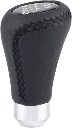 Car Gear Shift Knob ,Universal Car Vehicle 6 Speed Gear Shift Knob PU Shifter Stick with 3 Hoses(Black) in Saudi Arabia
