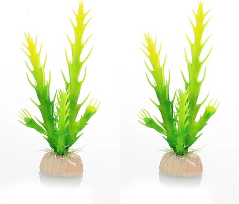 5.12 inches Aquarium Tank Simulation Flower Decoration (Black red)-2PCS in Saudi Arabia