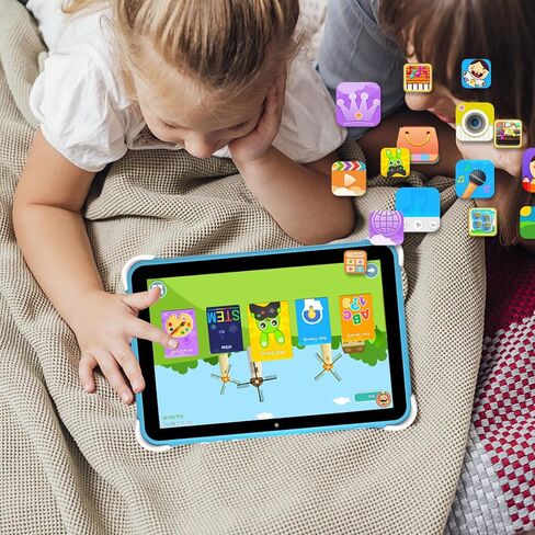 64GB 10.1 Inch Kids Tablet Android Tablet for Kids 2GB+64GB Toddler Tablet APP Preinstalled & Parent Control IWWA Kids Education Tablet with WiFi, Dual Camera, Bluetooth, Kid-Proof Case in Saudi Arabia