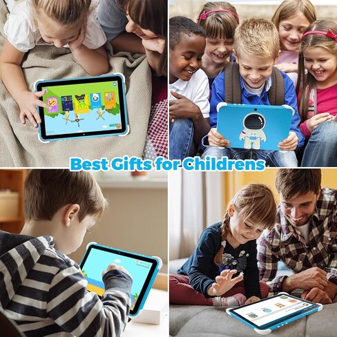 64GB 10.1 Inch Kids Tablet Android Tablet for Kids 2GB+64GB Toddler Tablet APP Preinstalled & Parent Control IWWA Kids Education Tablet with WiFi, Dual Camera, Bluetooth, Kid-Proof Case in Saudi Arabia