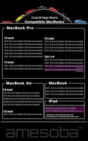 | حامل DualBridgeStand لجهاز MacBook وiPad | حامل مكتب كمبيوتر محمول عمودي من الألومنيوم (فضي) in Kuwait