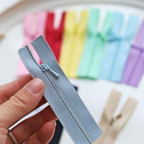 8cm/3.1" Tiny Multi Color Zippers, Micro Mini Zippers, Doll Clothes Zippers, Perfect for Doll Sewing Clothes Projects (5PCS) in Saudi Arabia
