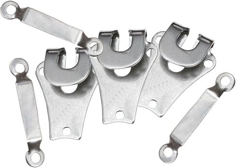 خطاف وقضيب بنطلون فضي مقاس 9 مم من Trimming Shop، مخيط على إغلاق العين لإصلاح السراويل والتنانير والملابس العصرية ومشروع الفنون والحرف اليدوية - زوجان in Kuwait