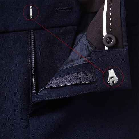 خطاف وقضيب بنطلون فضي مقاس 9 مم من Trimming Shop، مخيط على إغلاق العين لإصلاح السراويل والتنانير والملابس العصرية ومشروع الفنون والحرف اليدوية - زوجان in Kuwait