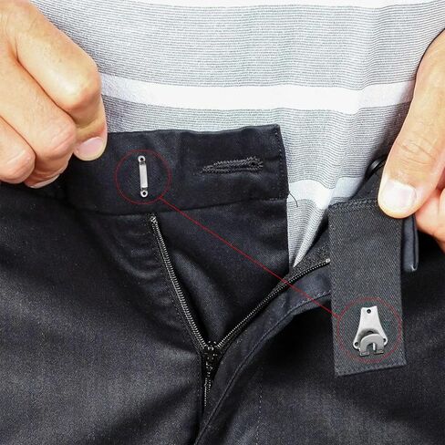 خطاف وقضيب بنطلون فضي مقاس 9 مم من Trimming Shop، مخيط على إغلاق العين لإصلاح السراويل والتنانير والملابس العصرية ومشروع الفنون والحرف اليدوية - زوجان in Kuwait