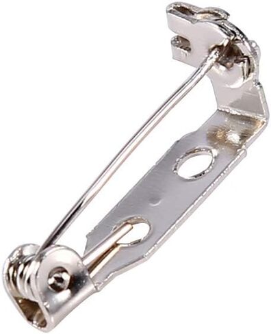 Safety Rolling Catch Brooch,50Pcs Bar Pins Brooch Lock Back Safety Catch Rolling DIY Craft 20/25/32/38mm (32mm) in Saudi Arabia