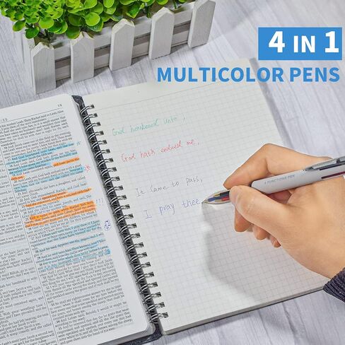 أقلام تمييز وأقلام الكتاب المقدس من YISAN لا تنزف، لوازم دراسة الكتاب المقدس، 6 أقلام تحديد هلامية وقلم متعدد الألوان لليوميات، أقلام التحديد الجافة، 70603 in Kuwait