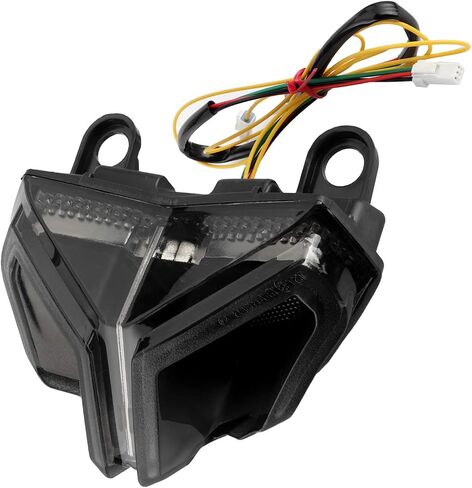 Qiilu Motorcycle LED Taillight,LED Brake Turn Signal Rear Light Assembly Smoky Lens High Brightness Fit for Ducati 848/1098/1198 in Saudi Arabia