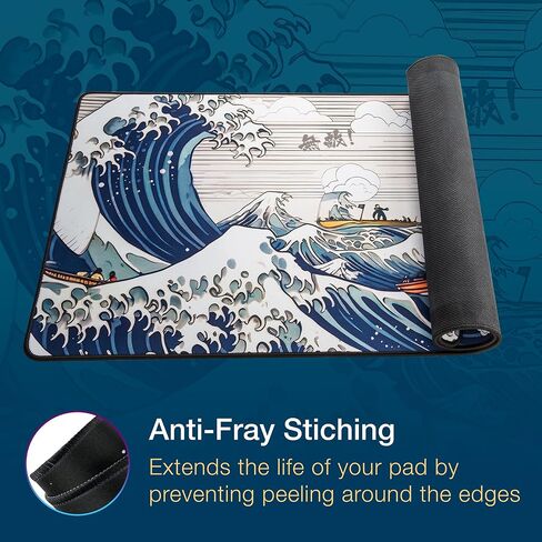 GUNMJO Dragon on fire Extended Gaming Mouse Pad, Ultra-Smooth Surface for Pixel-Precise Mouse Control, Durable Anti-Fray Stitching, Non-Slip Rubber Base, for Gamer, Office & Home, Light & Portable in Saudi Arabia