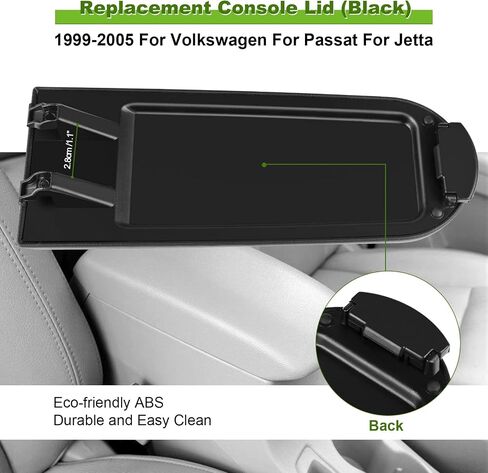 SCITOO Auto Beige Armrest Center Console Lid Skin Cover with Base Replacement fit 1999-2009 for Volkswagen for Jetta in Saudi Arabia