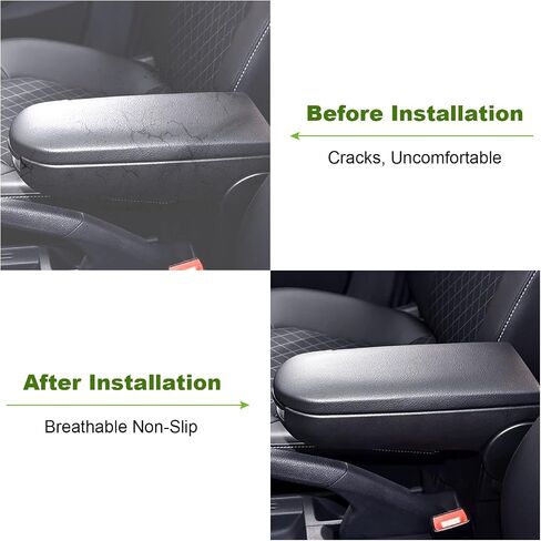 SCITOO Auto Beige Armrest Center Console Lid Skin Cover with Base Replacement fit 1999-2009 for Volkswagen for Jetta in Saudi Arabia