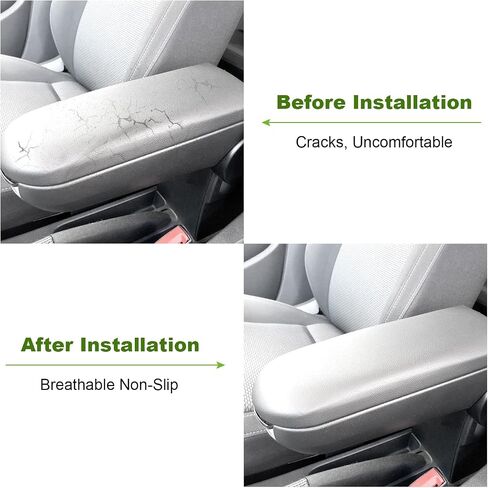 SCITOO Auto Beige Armrest Center Console Lid Skin Cover with Base Replacement fit 1999-2009 for Volkswagen for Jetta in Saudi Arabia