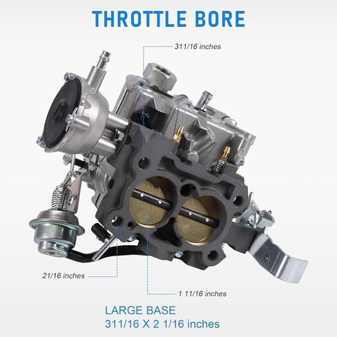 مكربن ​​2 أسطوانة لسيارة تشيفي - روتشستر 2GC كاربوريتر كارب، محرك شيفروليه صغير الكتلة 350/5.7 لتر 1970-1980، 400/6.6 لتر 1970-1975، مكربنات بديلة للسيارات، قاعدة كبيرة in Kuwait