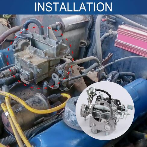 مكربن ​​2 أسطوانة لسيارة تشيفي - روتشستر 2GC كاربوريتر كارب، محرك شيفروليه صغير الكتلة 350/5.7 لتر 1970-1980، 400/6.6 لتر 1970-1975، مكربنات بديلة للسيارات، قاعدة كبيرة in Kuwait