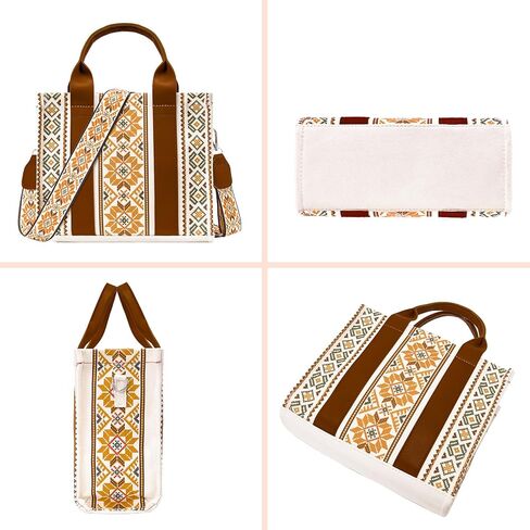 حقيبة حمل للنساء، حقيبة كتف بوهو ذات سعة كبيرة حقيبة شاطئ صيفية، حقائب يد كاجوال للسفر والتسوق في العطلات in Kuwait